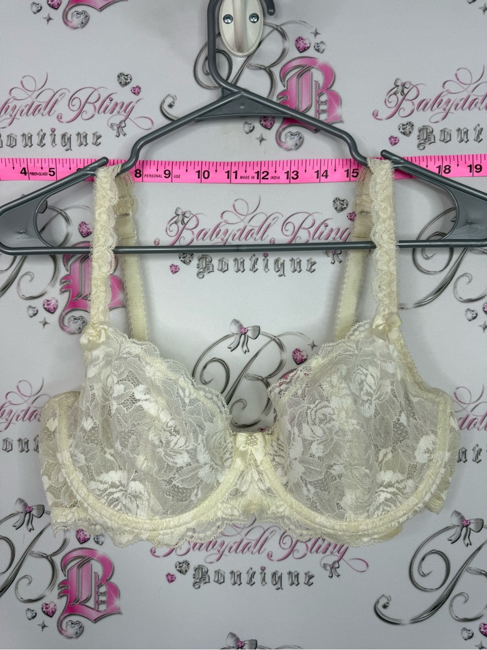Bra Lace Underwire Bra in Ivory -  Women Intimates